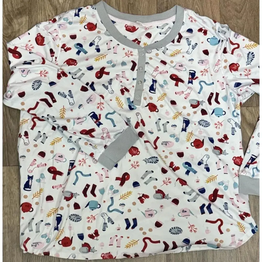 Secret Treasures 2 Pc Holiday Pajama Set 2XL 18-20 Ultra Soft - Picture 2 of 9